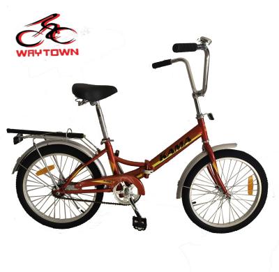 China Steel Accept Customized Plating New Arrival Design Folding 20 Inch Bicycle Frame Steel Made Bike for sale