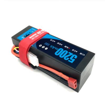 China DXF Factory Sale Hardcase 5200mah 50C 14.8V Lipo Battery For 1/10 RC Car Electric Boat Toy Model DH524312650C4S for sale