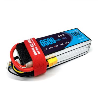 China Factory Supply Rechargeable Ion Batteries 6500mah 4S 14.8V 100C Lipo Battery For Racing FPV Drone Aircraft Car Offroad Boats D6548145100C4S for sale