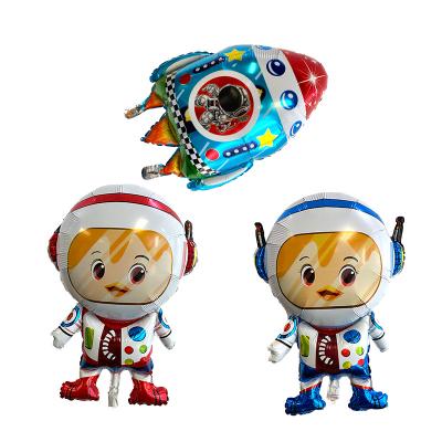 China Decoration New Arrival Rocket Astronaut UFO Foil Balloons Foil Balloons Kids Birthday Party Decoration Wholesale Supplies for sale