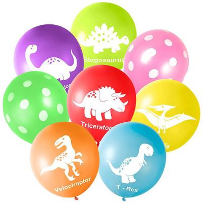 China Party Decoration Dinosaur Latex Balloons Jungle Birthday Party Decoration Wild Animal Supplies Wholesale for sale