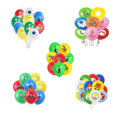 China Party Decoration Mario Theme Latex Balloon Wholesale for Baby Shower Kids Birthday Party Decoration for sale