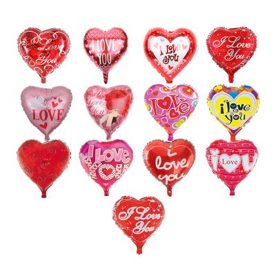 China Foil 18 Inch Love Balloon Decorative Valentine's Day Love I Love You Confession For Party Supplies for sale