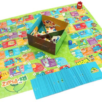 China Hot-wholesale Color Drawing Coated Paper Funny Board Game For Kids for sale