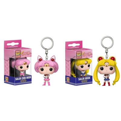 China Pocket Wholesale Pop Souvenir Decoration/Gift/Sailor Moon Pop Character PVC Key Chain for sale