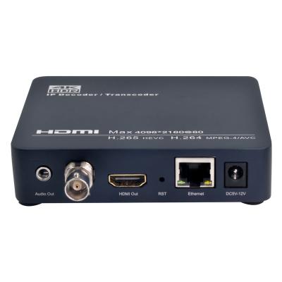 China 4K60fps HDR H265 HDMI/IP Video Decoding and Transcoding Decoder to IP Transcoder for sale