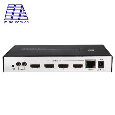 China Hotel IPTV Solution 4k30 H.264 4 Channel HDMI Encoder Support RTMP RTMPS RTSP ONVIF HTTP Live Streaming Encoder for sale