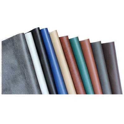 China Waterproof PVC Synthetic Leather Reclaimed Fabric Soft Material Leatherette Artificial PVC Synthetic Leather For Sofa SPA Cover for sale