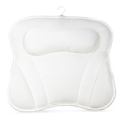 China Wholesale 3D Spa/Bath Tub/Butterfly/Hot Tub Shape Mesh Bath Tub Pillow Anti Air Slip Spa Tub Bath Pillow for sale