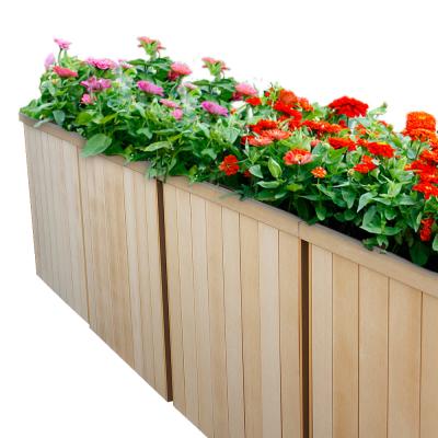 China Long Wooden Flower Box Outdoor Anti-corrosion Wooden Flower Boxes OEM Anti-corrosion Wooden Box For Flowers for sale