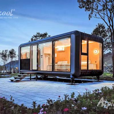 China Alpicool Modern Glass Building House Modular Homes Mobile Home Trailer Prefab Container House for sale