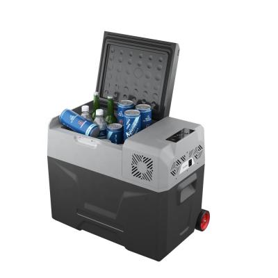 China -20â „ ƒ Alpicool Solar Charging Cooling Camping Compressor Fridge With Handle And Wheels for sale