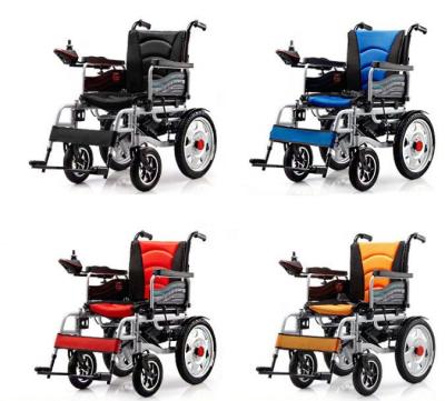 China Carbon Steel Disabled Mobility Scooter Light Power Portable Folding Electric Wheelchair Handcycle Elder Recliner Mobility Wheelchair for sale