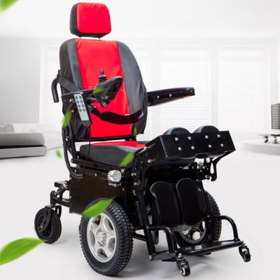 China Folding Wheelchair Electric Standing Electric Wheelchair Dual Mode Lie Down Stand For Handicapped for sale