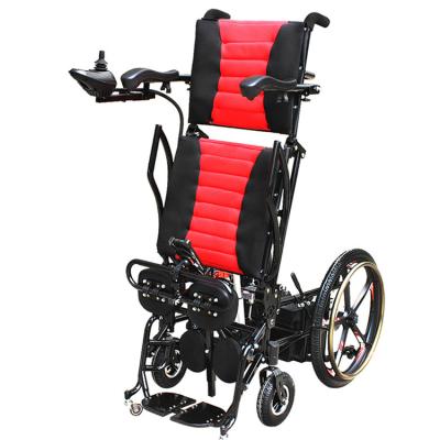 China Care Steel Full Automatic Intelligent Stand Up Power Wheelchair Stand Electric Foldable Wheelchair For The Disabled for sale