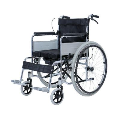 China 809 Steel Wheelchair Economic Foldable Steel Cheap Rigid Lightweight Wheelchair for sale