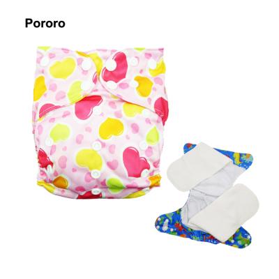 China Baby Show AIO Diapers Absorption Dry Printed Baby Outdoor Diapers With Bamboo Fiber Insert For Sales for sale