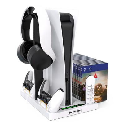 China Original ABS Multifunctional PS5 Fan And Charging Dock For PS5 Game Accessories for sale