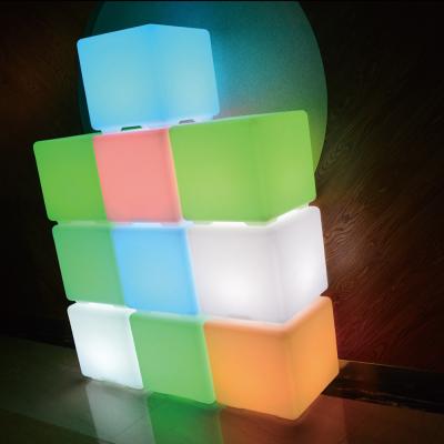 China LED Cube Chair Cube Chair Modern Seating Nightclub Furniture Outdoor Flashing Lighting Up Led Cube Chair for sale