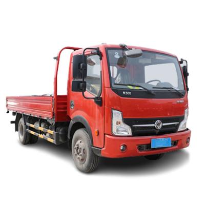 China 4x2 row cabin 2 single passenger 1850mm 4.13 meter cargo flatbed box 1.8 ton dongfeng mini transporter loading trucks 5995x2150x2280mm for sale