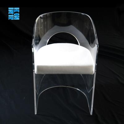 China High Bar Modern Clear Acrylic Chair Lucite Chair Stools Modern Acrylic Bar Stool for sale