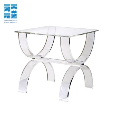 China Unique Designed Custom Acrylic Mordern Perspex Bedside Table Side Table for sale