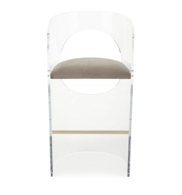 China Bar Chair OEM Clear Acrylic Bar Stool Unique Designed Acrylic Bar Chair for sale