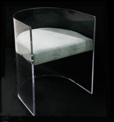 China Dining chair unique design transparent cafe chair dining chair acrylic clear lucite chair for sale