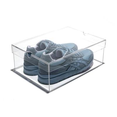 China Mordern Custom Clear Sneaker Display Acrylic Jordon Shoe Box for sale