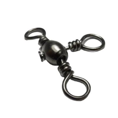 China Stainless Steel and Brass Three Way Cross Line Barrel Fishing Swivel for Big Shed for sale