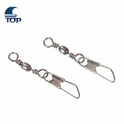 China 1000pcs Carbon Steel Spell Hook Lure Link Carp Fishing Swivels Barrel Swivel With Safety Snap for sale