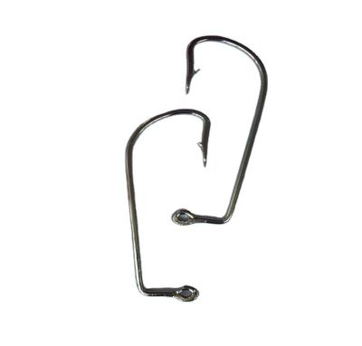 China TOPIND 91751 Worm Hook High Carbon Steel Worm 90 Degree Baiting Hook For Saltwater Freshwater Use for sale