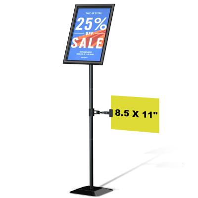 China CYDISPLAY A4 Instant Adjustable View Poster Holder is a floor standing sign holder for commercial poster display rack for sale