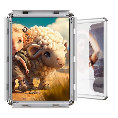 China CYDISPLAY 30mm Snap 11x17 Frame Round Corners Front Loading Snap Back Frame Durable Aluminum Poster Display Holder for sale