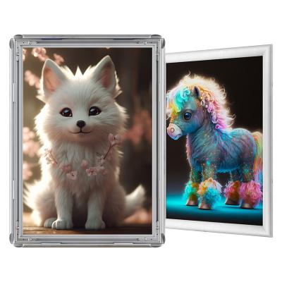 China CYDISPLAY 30mm Durable Aluminum Snap Frame 8.5*11inches Quick Change Poster Frames For Advertising A4 for sale