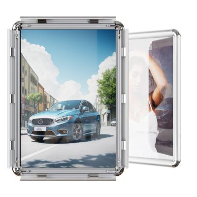 China CYDISPLAY Durable Round Corners 25mm Aluminum Snap B1 Clip Frames Snap Movie Poster Frame For Wall for sale