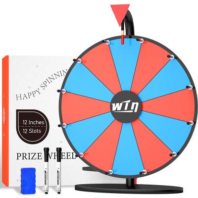 China CYDISPLAY 12in Alloy Prize Wheel Heavy Duty Spin Heavy Duty Professional Tabletop Wheel For Fortune Spinning Game for sale