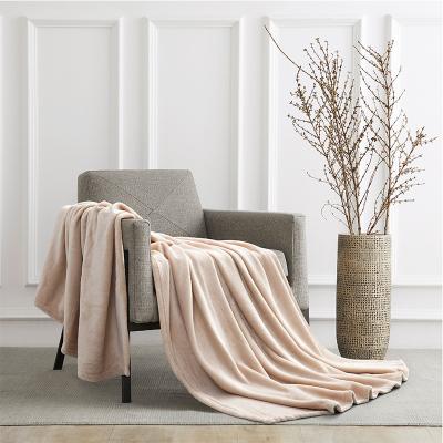 China Good Price Flannel High Quality Solid Fleece Blanket Super Soft Selling Throw Blanket for sale