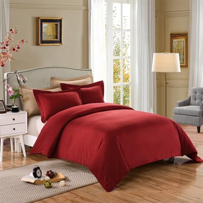 China PORTABLE hot sale duvet cover set red luxury bedding set and duvet cover for sale