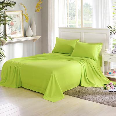 China PORTABLE Lightweight Microfiber Anti-Pilling Bed Sheet Set Cool Green Sheet Set For Bedroom for sale