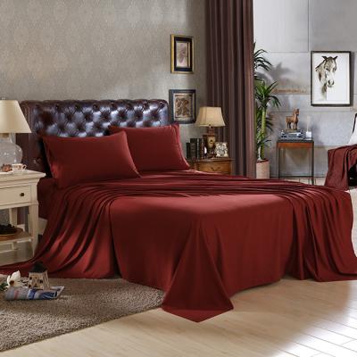 China PORTABLE Manufacturers Direct Selling Microfiber Solid Colors Sheet Set Bedding Sets Luxury Bed Sheet for sale