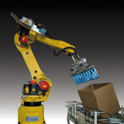 China Industrieroboter-Arm Fanuc R-2000iC/125L mit Robotersaugnapf staubsaugen Greifer für die Flaschen, die Roboter verpacken zu verkaufen