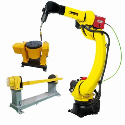 China Robot de soldadura del compañero 120iD del ARCO del brazo del robot de soldadura de Fanuc con el posicionador de soldadura de CNGBS en venta