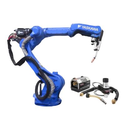 China Yaskawa AR2010 6 Achsen Bogenschweißroboter Automatische Armmaschine TRM Schweißgewehre und Linearleitungen Schiene auf Lager zu verkaufen