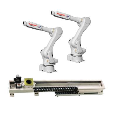 China Industrial Robotic Arm 6 Axis Kawasaki RS050N With CNGBS Guide Rail For Pallet Handling Robot Te koop