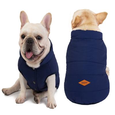 China Small Pet Viable Warm Sale Amazon Puppy/Cat Winter Cotton Vest Model Dog Clothes New for sale