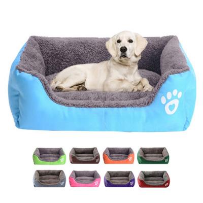 China Waterproof Breathable Soft Two Way Puppy Sofa Bedding Pet Bed Use Rectangle Pet Beds And Accessories for sale