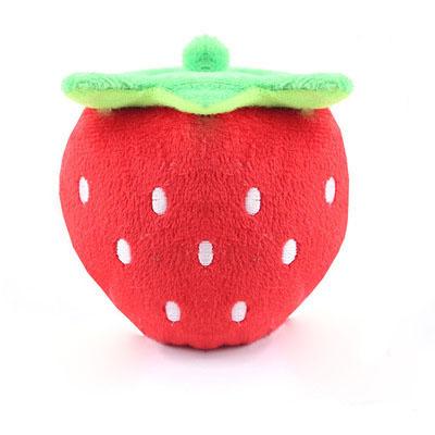 China 2021 Hot Sale Food Style Fruit Donut Stocked Custom Matching Voice Funny Spoof Playing Plush Package Pet Stuffed Toys Dog And Cat Toy for sale