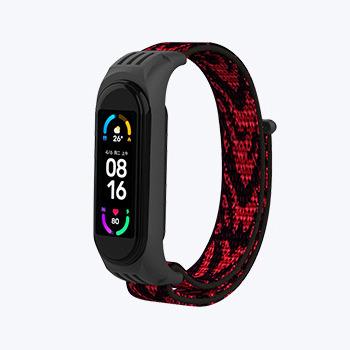 China Sport Adjustable Cloth Apparel Accessories Convenience Buckle MI Nylon 6 Band Watch Strap 5 4 3 For Xiaomi Series for sale