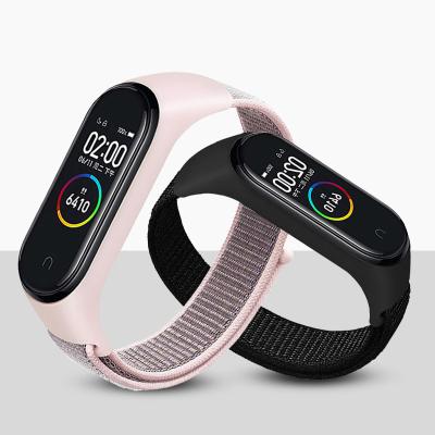 China Wearing Accessories Nylon Strap For Xiaomi MI Band 6 Wristband 5 4 Replaceable For MI Band4 Band3 E Sports Strap For Xiomi Miband 4 3 for sale